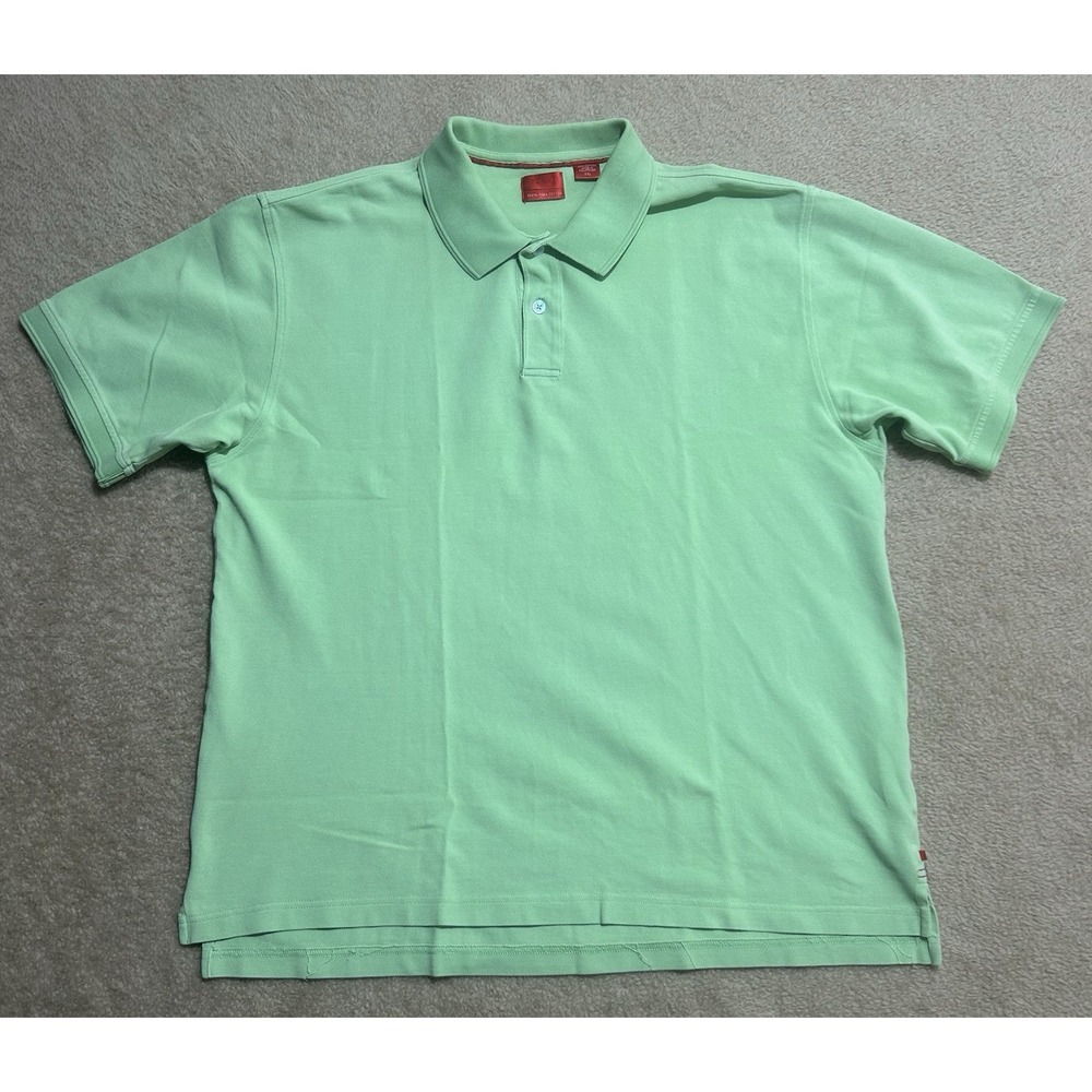 IZOD Men's 2XL - Green - 100% Pima Cotton - Red Tag - Golf Polo Shirt